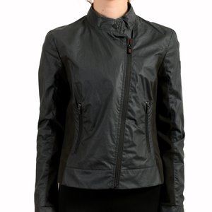 Scuderia Ferrari Women's Black Bomber Biker Jacket